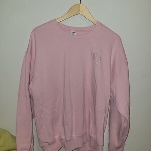 PINK Victoria's Secret Light Pink bling Sweatshirt size xl
